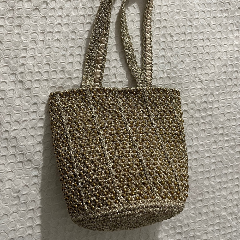 Zara Gold Beaded Bucket Bag - Picture 5 of 9